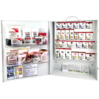 First Aid Central® SmartCompliance® First Aid Cabinets - 46 x Piece(s) For 50 x Individual(s) - 16.50" (419.10 mm) Height x 15.75" (400.05 mm) Width x 5.50" (139.70 mm) Depth - Metal Case - 1 Each