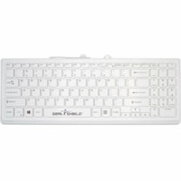 Seal Shield Cleanwipe Keyboard - Cable Connectivity - USB 3.0 Interface - LED - English (US) - PC - Scissors Keyswitch - White