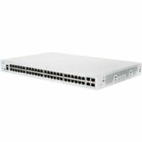 Cisco 350 CBS350-48T-4X Ethernet Switch - 48 Ports - Manageable - Gigabit Ethernet, 10 Gigabit Ethernet - 1000Base-T, 10GBase-X - Refurbished - 2 Layer Supported - Modular - 51.01 W Power Consumption - Optical Fiber, Twisted Pair - Rack-mountable - Lifetime Limited Warranty