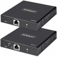 StarTech.com 4K HDMI Extender Over CAT5/CAT6 Cable, 4K 60Hz Video Extender Up to 230ft (70m), HDMI Over Ethernet Cabling, S/PDIF Audio Out - 2 x Network (RJ-45) - 3 x HDMI - 230 ft (70104 mm) Extended Range - Metal - Black