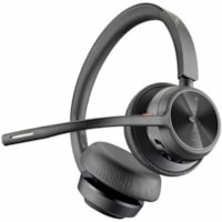 Casque Voyager 4300 UC 4320 Câblé / Sans fil Sur tête, Supra-auriculaire Stéréo - Noir Poly - Certification Microsoft Teams - Siri, Google Assistant - Stéréo - USB Type A - Câblé / Sans fil - Bluetooth - 298,6 pi (91 m) - 20 Hz à 20 kHz - Su