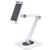 StarTech.com Adjustable Tablet Stand for Desk, Up to 1kg, Universal Tablet Stand Holder Desk/Wall, Ergonomic Articulating Tablet Mount - Universal stand for Tablets 5-8.8in wide/0.4in thick; Capacity 2.2lb; Tablet stand holder ships assembled; Wall/desk mount - Max arm length 18.5in; Adjustable tabl