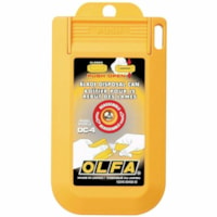 Olfa DC-4 Reusable Blade Disposal Can with Mounting Hole - Reusable, Heavy Duty