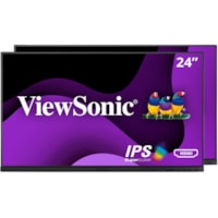 ViewSonic VG2448a-2_H2 24" Class Full HD LCD Monitor - 16:9 - Black - 23.8" Viewable - In-plane Switching (IPS) Technology - LED Backlight - 1920 x 1080 - 16.7 Million Colors - 250 cd/m² - 5 ms - Speakers - HDMI - VGA - DisplayPort - USB Hub