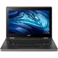 Acer TravelMate Spin B3 B311RN-33 TMB311RN-33-C0JS 11.6" (294.64 mm) Touchscreen Convertible 2 in 1 Notebook - WXGA - Intel N100 - 4 GB - 128 GB Flash Memory - English Keyboard - Black - 1366 x 768 - Windows 11 Pro Education - Intel UHD Graphics - Front Camera/Webcam - 10 Hours Battery Run Time - IE