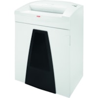 HSM SECURIO B35 - 1/4" - Continuous Shredder - Strip Cut - 37 Per Pass - for shredding Staples, Paper, Paper Clip, Credit Card, CD, DVD - 0.3" (6.35 mm) Shred Size - P-2/O-2/T-2/E-2 - 15.8" (400.05 mm) Throat - 34.30 gal (129839.62 mL) Wastebin Capacity - White 