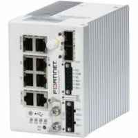 Fortinet Dispositif de securité de réseau/Firewall FortiGate Rugged FGR-70F - 7 Port - 10/100/1000Base-T, 1000Base-X - Gigabit Ethernet - 8 Gbit/s Débit Pare-feu - AES (256 bits), SHA-256 - 100 VPN - 6 x RJ-45 - 2.0 Total de connecteurs d'extension - Montage sur rail DIN