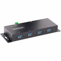 Concentrateur USB - USB 3.2 (Gen 1) Type B - Montage mural/sur bureau /sur rail DIN - Noir StarTech.com - USB 3.2 (Gen 1) Type B - Montage mural/sur bureau /sur rail DIN - 4 Port(s) USB - PC