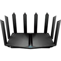 TP-Link Archer AX95 Wi-Fi 6 IEEE 802.11ax Ethernet Wireless Router - Tri Band - 2.40 GHz ISM Band - 5 GHz UNII Band - 972.63 MB/s Wireless Speed - 3 x Network Port - 2 x Broadband Port - USB - 2.5 Gigabit Ethernet - VPN Supported - Desktop