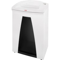 HSM SECURIO B34L6 Paper Shredder - Cross Cut - 12 Per Pass - 0" x 0.2" Shred Size - 5.18 m/min - 12.2" Throat - 99.93 L Wastebin Capacity - 650 W - Beige