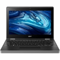 Acer TravelMate Spin B3 B311R-33 TMB311R-33-C04F 11.6" (294.64 mm) Touchscreen Convertible 2 in 1 Notebook - WXGA - Intel N100 - 4 GB - 128 GB Flash Memory - English Keyboard - Black - 1366 x 768 - Windows 11 Pro Education - Intel UHD Graphics - In-plane Switching (IPS) Technology, CineCrystal - Fro