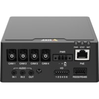 AXIS 4-Channel Main Unit with Audio And I/O - for Surveillance, Bus - Aluminum