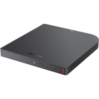 Buffalo MediaStation BRXL-PUS6U3B-TAA Portable Blu-ray Writer - External  - BD-R/RE Support - 24x CD Read/24x CD Write/16x CD Rewrite - 6x BD Read/6x BD Write/2x BD Rewrite - 8x DVD Read/8x DVD Write/8x DVD Rewrite - Quad-layer Media Supported - USB 3.2 (Gen 1) Type A, USB 3.2 (Gen 1) Type C - BUS P