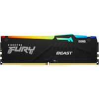 Kingston FURY Beast 32GB DDR5 SDRAM Memory Module - For Computer, Motherboard - 32 GB (1 x 32GB) - DDR5-5200/PC5-41600 DDR5 SDRAM - 5200 MHz Dual-rank Memory - CL36 - 1.25 V - Non-ECC - Unbuffered - 288-pin - DIMM - Lifetime Warranty