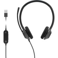 Cisco 321 Headset - Stereo - USB Type A - Wired - 32 Ohm - 50 Hz to 18 kHz - On-ear - Monaural - Supra-aural - 7.5 ft Cable - Uni-directional, Noise Cancelling Microphone - Carbon Black