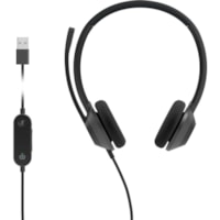 Cisco 322 Headset - Stereo - USB Type A - Wired - 32 Ohm - 50 Hz to 18 kHz - On-ear - Binaural - Supra-aural - 7.5 ft Cable - Uni-directional, Noise Cancelling Microphone - Carbon Black