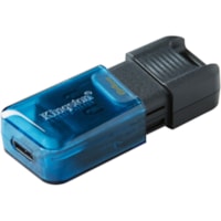 Clé USB DataTraveler 80 M DT80M 64 Go USB 3.2 (Gen 1) Type C Kingston - 64 Go - USB 3.2 (Gen 1) Type C - 200 Mo/s Vitesse de Lecture - 200 Mo/s Vitesse d'écriture