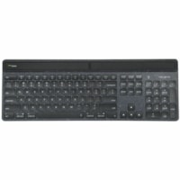 Targus Sustainable Energy Harvesting EcoSmart Keyboard - Wireless Connectivity - Bluetooth - 104 Key - Notebook/Tablet - PC, Mac - Black