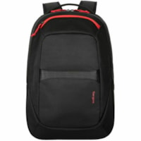 Targus Strike II TBB639GL Carrying Case (Backpack) for 17" to 18" Notebook - Black/Red - 500D Guc Body - Shoulder Strap, Handle, Trolley Strap - 20.08" (510.03 mm) Height x 13.19" (335.03 mm) Width x 5.51" (139.95 mm) Depth - 27 L Volume Capacity