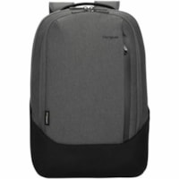 Targus Cypress Hero TBB94104GL Carrying Case (Backpack) for 15.6" (396.24 mm) Apple Notebook - Gray - Water Resistant - Woven Fabric, Foam Body - Shoulder Strap, Trolley Strap, Handle - 19.69" (500.13 mm) Height x 12.01" (305.05 mm) Width x 5.30" (134.62 mm) Depth - 5.81 gal (22000 mL) Volume Capaci