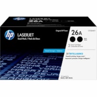 Cartouche toner 26A D'origine Moyenne Rendement Laser - Pack Dual - Noir - 2 / Carton HP