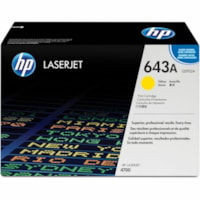 HP 643A (Q5952A) Original Laser Toner Cartridge - Single Pack - Yellow - 1 Each - 10000 Pages