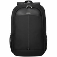 Targus Classic TBB943GL Carrying Case (Backpack) for 15" (381 mm) to 16" (406.40 mm) Notebook - Black  - Polyester Body - Handle, Shoulder Strap, Trolley Strap - 18.50" (469.90 mm) Height x 14.17" (359.92 mm) Width x 2.75" (69.85 mm) Depth - 5.28 gal (20000 mL) Volume Capacity