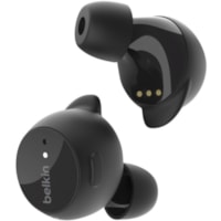 Belkin SOUNDFORM Immerse Noise Cancelling Earbuds - Stereo - True Wireless - Bluetooth - Earbud - Binaural - In-ear - Noise Canceling - Black