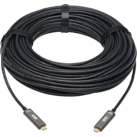 Tripp Lite by Eaton USB 3.2 Gen 2 Fiber Active Optical Cable, M/M, 20 m (66 ft.) - 65.6 ft (20 m) Fiber Optic Data Transfer Cable for Server, Hard Drive, Desktop Computer, Notebook, Server, External Hard Drive, Surveillance Camera - First End: 1 x USB 3.2 (Gen 2) Type C - Male - Second End: 1 x USB 