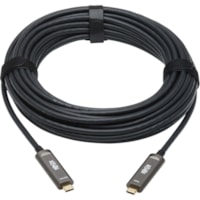 Tripp Lite by Eaton USB 3.2 Gen 2 Fiber Active Optical Cable, M/M, 10 m (33 ft.) - 32.8 ft (10 m) Fiber Optic Data Transfer Cable for Hard Drive, Desktop Computer, Notebook, Server, External Hard Drive, Surveillance Camera - First End: 1 x USB 3.2 (Gen 2) Type C - Male - Second End: 1 x USB 3.2 (Gen