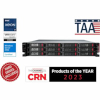 BUFFALO TeraStation 12-Bay 71210 96TB (12x8TB) High-Performance Rackmount NAS Hard Drives Included - Intel Xeon D-1713NT Quad-core (4 Core) 2.20 GHz - 12 x HDD Supported - 240 TB Supported HDD Capacity - 12 x HDD Installed - 96 TB Installed HDD Capacity - 16 GB RAM DDR4 SDRAM - RAID Supported - 0, 1