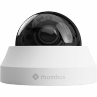 Rhombus R230 5 Megapixel Full HD Network Camera - Color - 1.0 Pack - Dome - White  - 100 ft (30.48 m) Infrared Night Vision - 2592 x 1944 - 2.8 mm (0.11")- 8 mm (0.31") Varifocal Lens - 2.9x Optical - Wi-Fi, Bluetooth - Fast Ethernet - Wall Mount, Ceiling Mount, Corner Mount, Pole Mount - IK10 - IP6