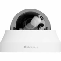 Rhombus R230 5 Megapixel Full HD Network Camera - Color - Dome - White  - 100 ft (30.48 m) Infrared Night Vision - 2592 x 1944 - 2.8 mm- 8 mm Varifocal Lens - 2.9x Optical - Wi-Fi - Fast Ethernet - Wall Mount, Ceiling Mount, Corner Mount, Pole Mount - IK10 - IP66 - Weather Resistant, Impact Resistan