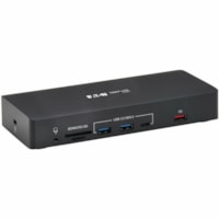 Tripp Lite by Eaton Safe-IT U442AB-DOCK9 Docking Station - for Tablet PC/Printer/Smatphone/Projector/Monitor/Headphone/Digital Video Recorder/Watch/Notebook/Desktop PC - Charging Capability - Memory Card Reader - SD, microSD (TransFlash) - USB Type C - 3 Displays Supported - 4K, VGA, Full HD - 4096 