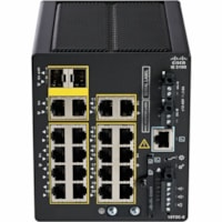 Cisco Catalyst IE3100 Rugged Layer 3 Switch - 20 Ports - Manageable - Gigabit Ethernet - 1000Base-T - 3 Layer Supported - 36.70 W Power Consumption - 240 W PoE Budget - Twisted Pair - PoE Ports - Black - DIN Rail Mountable, Compact