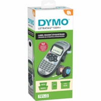 Dymo LetraTag 100H Plus Handheld Label Maker - Direct Thermal - 5 Font Size - Label - Silver - Handheld - Underline, Auto Power Off - for Home