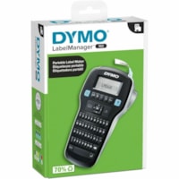 Dymo LabelManager 160 Portable Label Maker - Thermal Transfer - Label - 0.24" (6 mm), 0.35" (9 mm), 0.47" (12 mm) - Battery - Black - Handheld - QWERTY, Compact, Lightweight, Portable, Auto Power Off, English Layout Keyboard