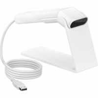 HP Engage 6Y2V5AA Barcode Scanner - Cable Connectivity - 2D, 1D - Imager - USB - White, Ceramic White - IP42