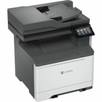 Lexmark CX532adwe Wired & Wireless Laser Multifunction Printer - Color - Copier/Fax/Printer/Scanner - 35 ppm Mono/35 ppm Color Print - 1200 x 1200 dpi Print - Automatic Duplex Print - Up to 100000 Pages Monthly - Color Flatbed/ADF Scanner - 600 x 600 dpi Optical Scan - Gigabit Ethernet - Wireless LA