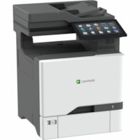 Lexmark CX737adzse Laser Multifunction Printer - Color - Copier/Fax/Printer/Scanner - 52 ppm Mono/52 ppm Color Print - Automatic Duplex Print - Up to 150000 Pages Monthly - Color Flatbed/ADF Scanner - 600 x 600 dpi Optical Scan - Gigabit Ethernet - USB - For Plain Paper Print