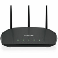 Netgear Nighthawk AX4 RAX36S Wi-Fi 6 IEEE 802.11 a/b/g/n/ac/ax DSL, Cable Wireless Router - Dual Band - 2.40 GHz ISM Band - 5 GHz UNII Band - 3 x Antenna(3 x External) - 384 MB/s Wireless Speed - 4 x Network Port - 1 x Broadband Port - Gigabit Ethernet - VPN Supported