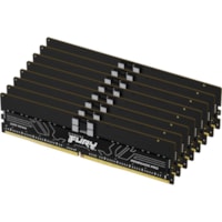 Kingston FURY Renegade Pro 128GB (8 x 16GB) DDR5 SDRAM Memory Kit - For Desktop PC, Workstation - 128 GB (8 x 16GB) - DDR5-4800/PC5-38400 DDR5 SDRAM - 4800 MHz - CL36 - 1.10 V - ECC - Registered - 288-pin - DIMM
