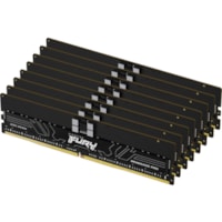 Kingston FURY Renegade Pro 256GB (8 x 32GB) DDR5 SDRAM Memory Kit - For Desktop PC, Workstation - 256 GB (8 x 32GB) - DDR5-4800/PC5-38400R DDR5 SDRAM - 4800 MHz - CL36 - 1.10 V - ECC - Registered - 288-pin - DIMM