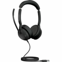 Casque Evolve2 50 Filaire Supra-auriculaire Stéréo Jabra - Stéréo - USB Type A - Filaire - 20 Hz à 20 kHz - Supra-auriculaire - Binaural - Supra-aural - 5.6 pi Câble - Technologie MEMS, Élimination du bruit Microphone - Antibruit