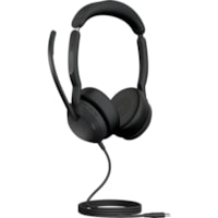 Casque Evolve2 50 Câblé / Sans fil Supra-auriculaire Stéréo Jabra - Stéréo - USB Type C - Câblé / Sans fil - Bluetooth - 98,4 pi - 20 Hz à 20 kHz - Supra-auriculaire - Binaural - Supra-aural - 5,6 pi Câble - Technologie MEMS, Éliminati