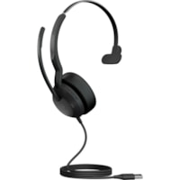 Casque Evolve2 50 Câblé / Sans fil Supra-auriculaire Mono Canal Jabra - Mono Canal - USB Type A - Câblé / Sans fil - Bluetooth - 98.4 pi - 20 Hz à 20 kHz - Supra-auriculaire - Monaural - Supra-aural - 5.6 pi Câble - Technologie MEMS, Élimination du bruit Micropho