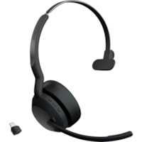 Casque Evolve2 55 Sans fil Supra-auriculaire Mono Canal Jabra - Mono Canal - Sans fil - Bluetooth - 98,4 pi (30 m) - 20 Hz à 20 kHz - Supra-auriculaire - Monaural - Supra-aural - Technologie MEMS, Élimination du bruit Microphone - Antibruit