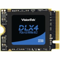 Disque SSD DLX4 512 Go - M.2 2230 Interne - PCI Express NVMe (PCI Express NVMe 4.0 x4) VisionTek - Ordinateur de bureau Appareil compatible - 250 To TBW - 4725 Mo/s Taux de transfer maximale en lecture - 256 bits AES Norme de cryptage