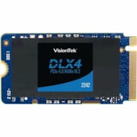 Disque SSD DLX4 512 Go - M.2 2242 Interne - PCI Express NVMe (PCI Express NVMe 4.0 x4) VisionTek - Ordinateur de bureau Appareil compatible - 250 To TBW - 4725 Mo/s Taux de transfer maximale en lecture - 256 bits AES Norme de cryptage - 5 Année Garantie