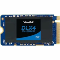 VisionTek DLX4 1 TB Solid State Drive - M.2 2242 Internal - PCI Express NVMe (PCI Express NVMe 4.0 x4) - Desktop PC Device Supported - 500 TB TBW - 5200 MB/s Maximum Read Transfer Rate - 256-bit AES Encryption Standard - 5 Year Warranty